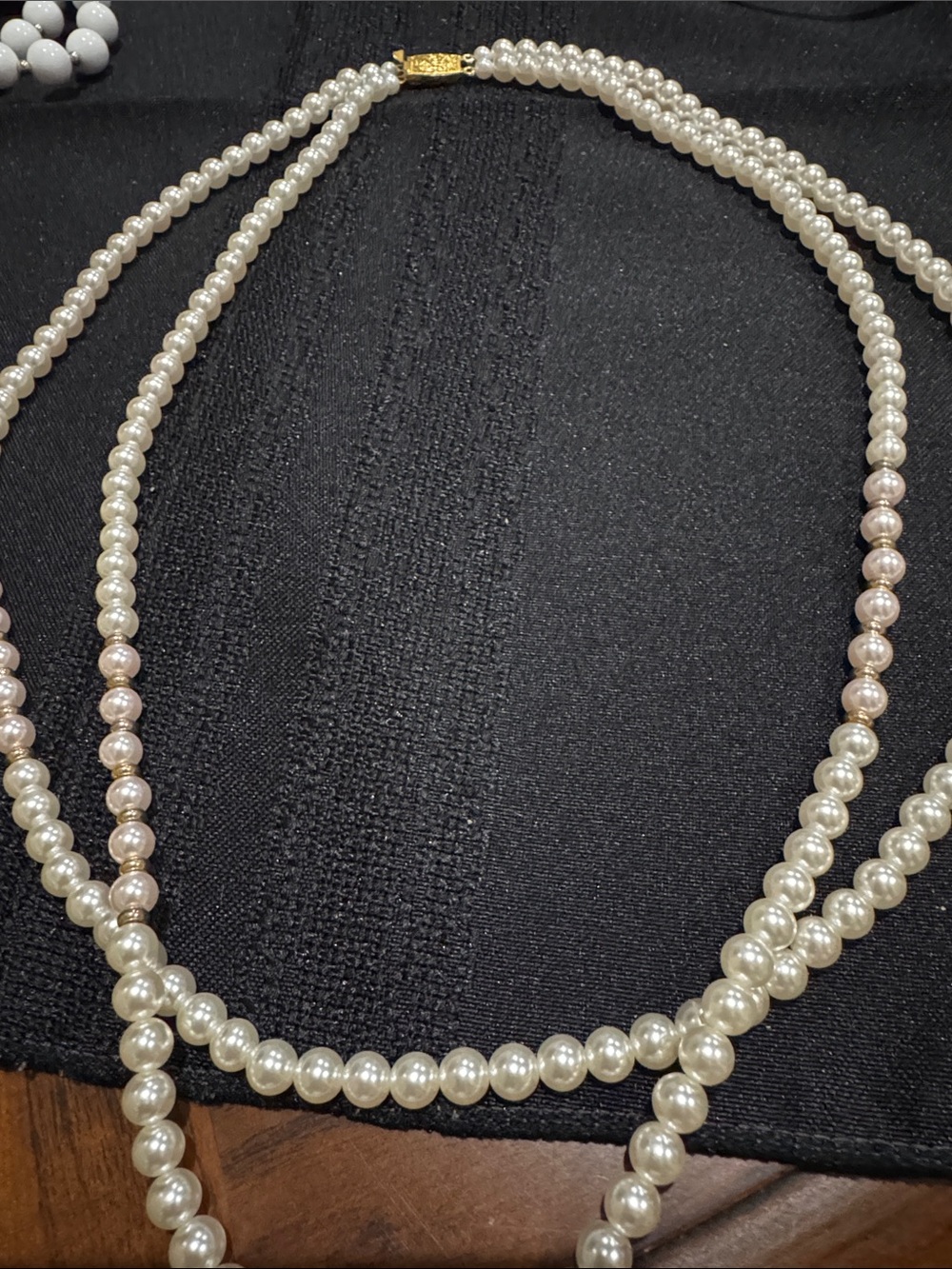 Vintage Classic Pearl Multi-Strand Necklace